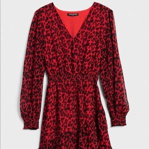 Banana Republic Fit and Flare Red Dress Size M